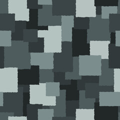 seamless vector pattern with rectangles of different sizes and grey colors in a chaotic arrangement