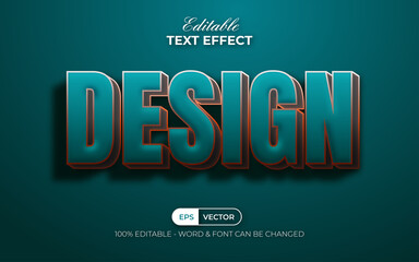 Obraz premium Design text effect style. Editable text effect.