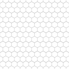 seamless pattern with hexagons isolates white background
