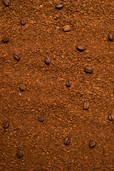 Instant coffee isolated on a background.