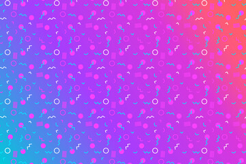Abstract background with 80s aethetic geometics style pattern and vibrant psychedelic colors