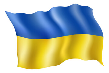 national flag of ukraine vector illustration