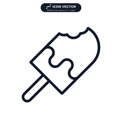ice cream icon symbol template for graphic and web design collection logo vector illustration
