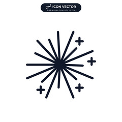 fireworks icon symbol template for graphic and web design collection logo vector illustration