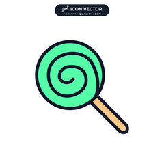 lollipop icon symbol template for graphic and web design collection logo vector illustration