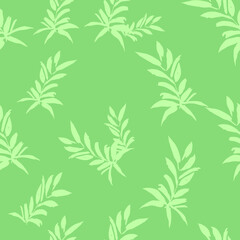 Vector Illustration leaf. Seamless pattern with leaves