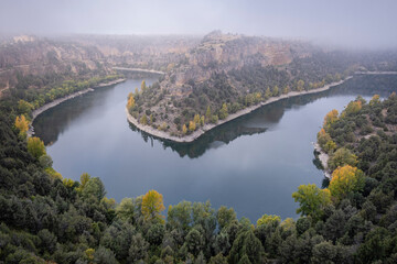 Obraz na płótnie Canvas meander, Las Hoces del Río Duratón Natural Park, Segovia province, Spain