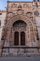 Fototapeta premium Gothic-Elizabethan facade, church of Santa María la Real, 15th century, Aranda de Duero, Burgos province, Spain