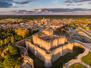 Coca castle, XV century, Gothic-Mudejar, Coca, Segovia province, Spain