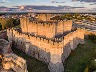 Coca castle, XV century, Gothic-Mudejar, Coca, Segovia province, Spain