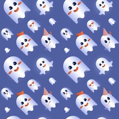 Creative vector pattern with ghost.