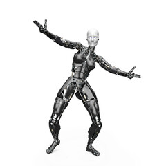 amazing robot is ready to fight