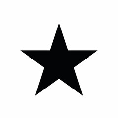 Star template icon of vector illustration