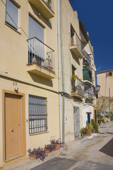 Fototapeta na wymiar Typical house in Old Town in Alicante, Spain