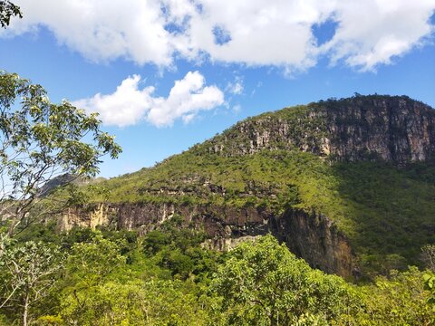 mountains and sky