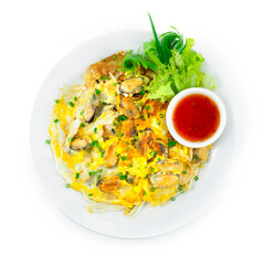 Crispy Mussels Pancakes Asian food