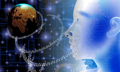 Binary matrix code on the screen. numbers of the computer matrix. The concept of coding, circuit....