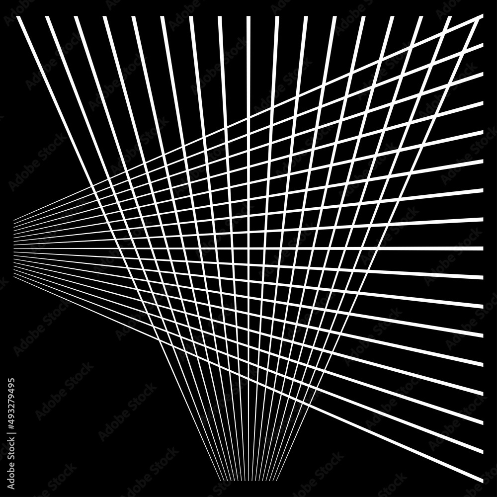 Poster abstract random grid, mesh. lattice, grating and grille pattern with oblique, diagonal, slanting lin