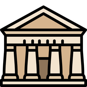 recommend clip art: pantheon filled outline icon