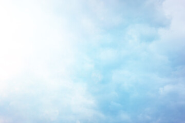 image of clouds in the blue sky