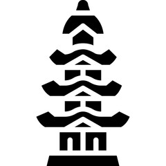 ulun danu bratan solid icon