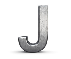 Steel letter J
