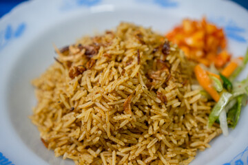 A plate of Biryani Rice