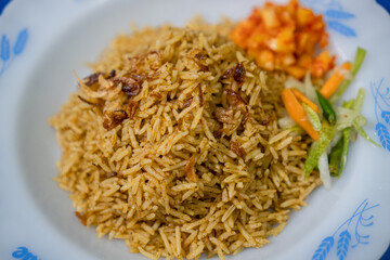 A plate of Biryani Rice