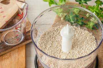 粉砕したオートミール