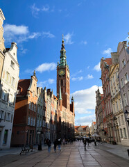 Amazing architecture of the old town of Gdansk, Poland