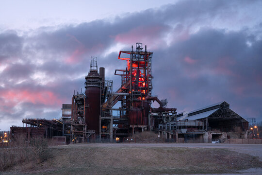Old Smelter Phoenix West in Dortmund, Ruhr Metropolis, Germany, Europe