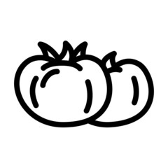tomatoes of various colors line icon vector. tomatoes of various colors sign. isolated contour symbol black illustration