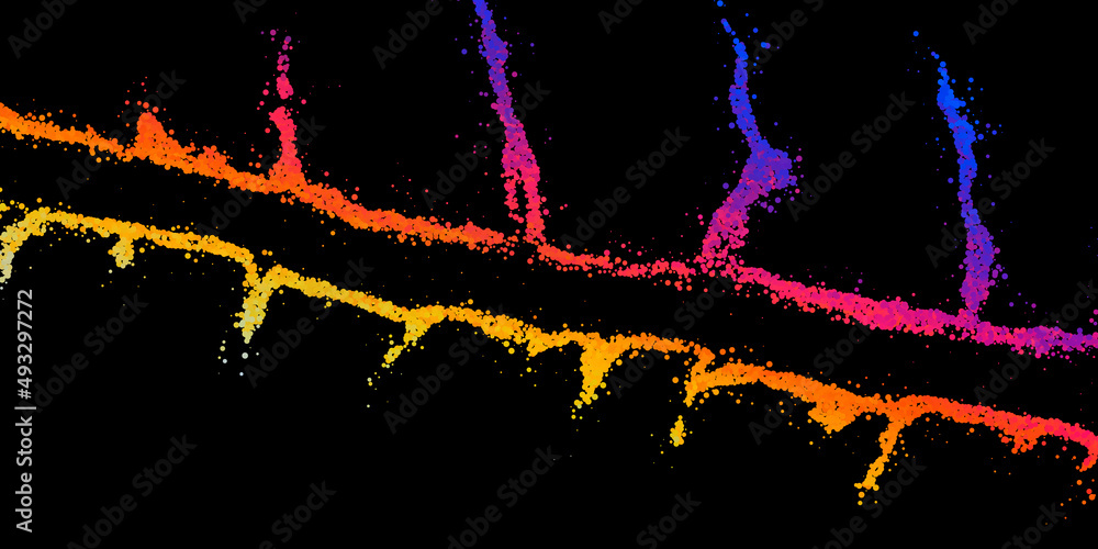 Poster bright abstract image in a modern style.