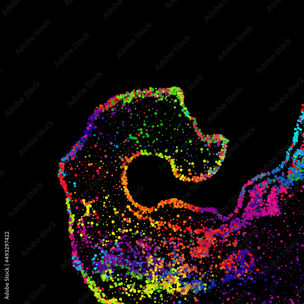 Poster bright abstract image in a modern style.