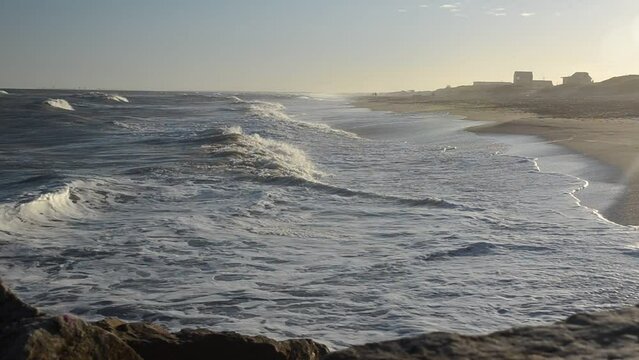 El mar un d&iacute;a de bruma a la tarde