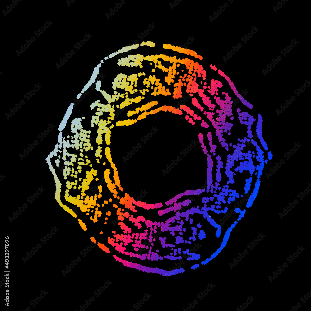 Poster bright abstract image in a modern style.