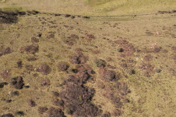 beautiful Sunny day over Galley and Warden Hills England, drone's footage