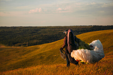 sunset in the mountains