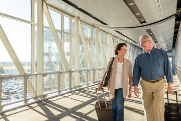 Senior Couple at Airport