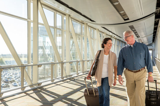 Senior Couple at Airport