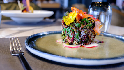 Luxury Restaurant Food for meat lovers and vegetable