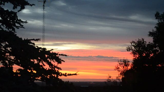 Atardecer de fuego
