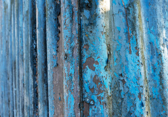 Rusted Corrugated Sheet Metal siding