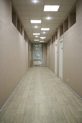 long corridor in an office building