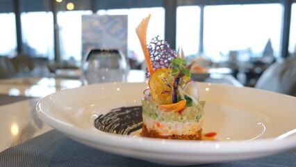 minimal and luxury food for luxury restaurant