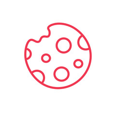 american cookie logotype sweet logo cookie icon for web design or company isolated vector illustration Eps 