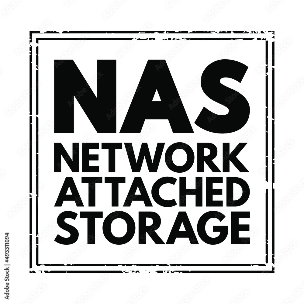 Poster nas network-attached storage - file-level computer data storage server connected to a computer netwo
