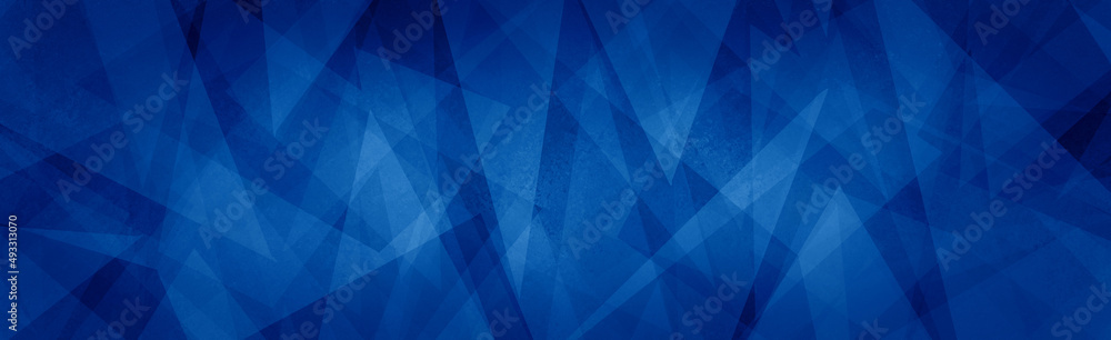 Canvas Prints abstract blue background pattern, texture design on geometric layered triangle shapes in modern art 
