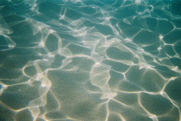 Blue ocean with sunshine 