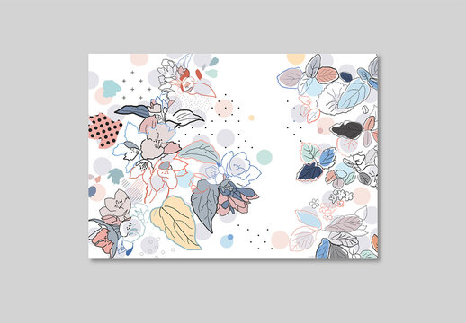 Floral Gentle Background Layout